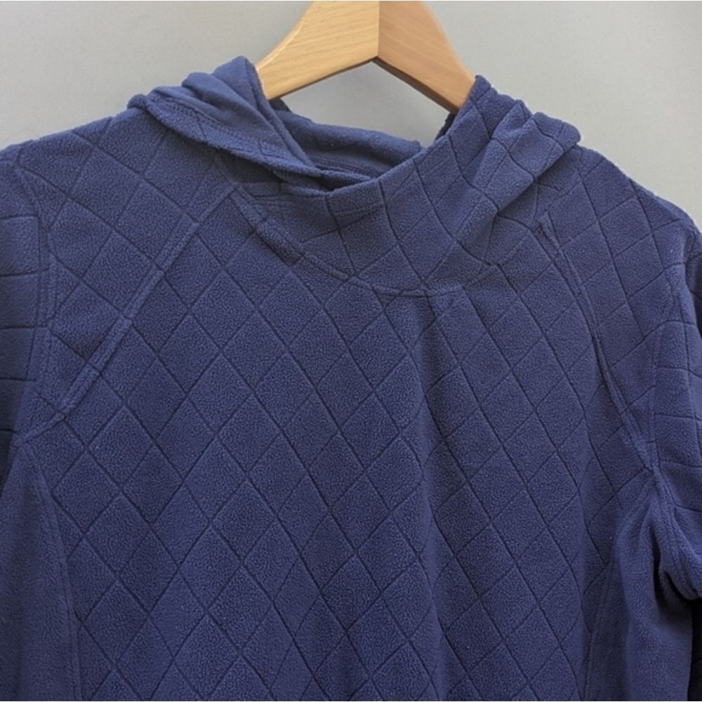 Columbia diamond pattern hooded fleece pullover - Picture 2 of 9
